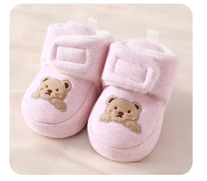 Jingqi Baby Fleece Lined Shoes 0-12M Winter Warm Non-Fall — feature 15