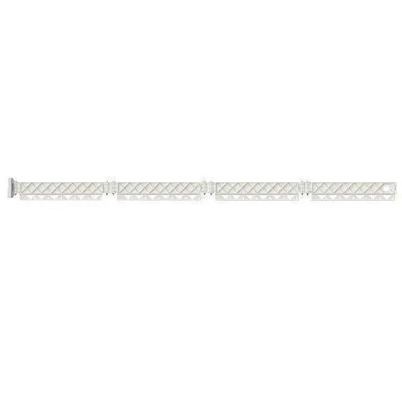 Hidden Folding Shower Curtain Rod No-Drill Waterproof Bathroom Partition - Image 4