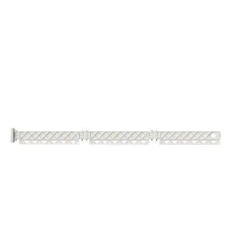 Hidden Folding Shower Curtain Rod No-Drill Waterproof Bathroom Partition - Image 3