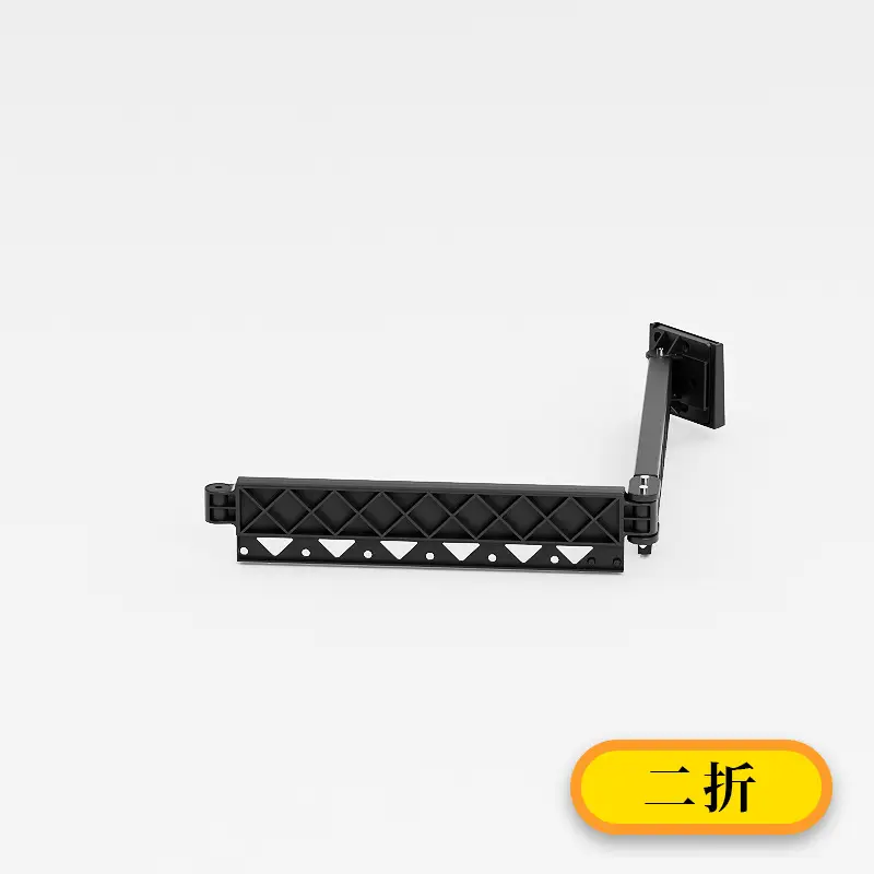 Hidden Folding Shower Curtain Rod No-Drill Waterproof Bathroom Partition - Image 6