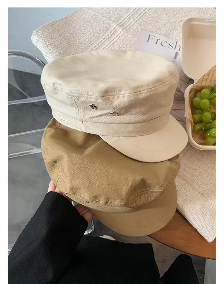 Navy Vintage Star Beret for Women Spring Summer — feature 13