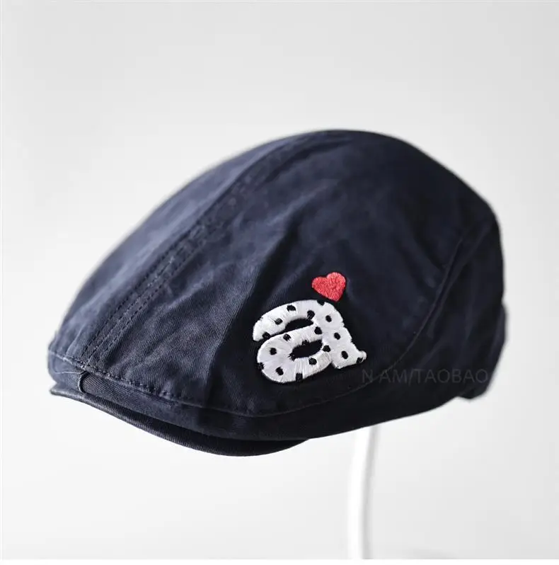 Unisex Heart Embroidered Baseball Cap Solid Navy — feature 4