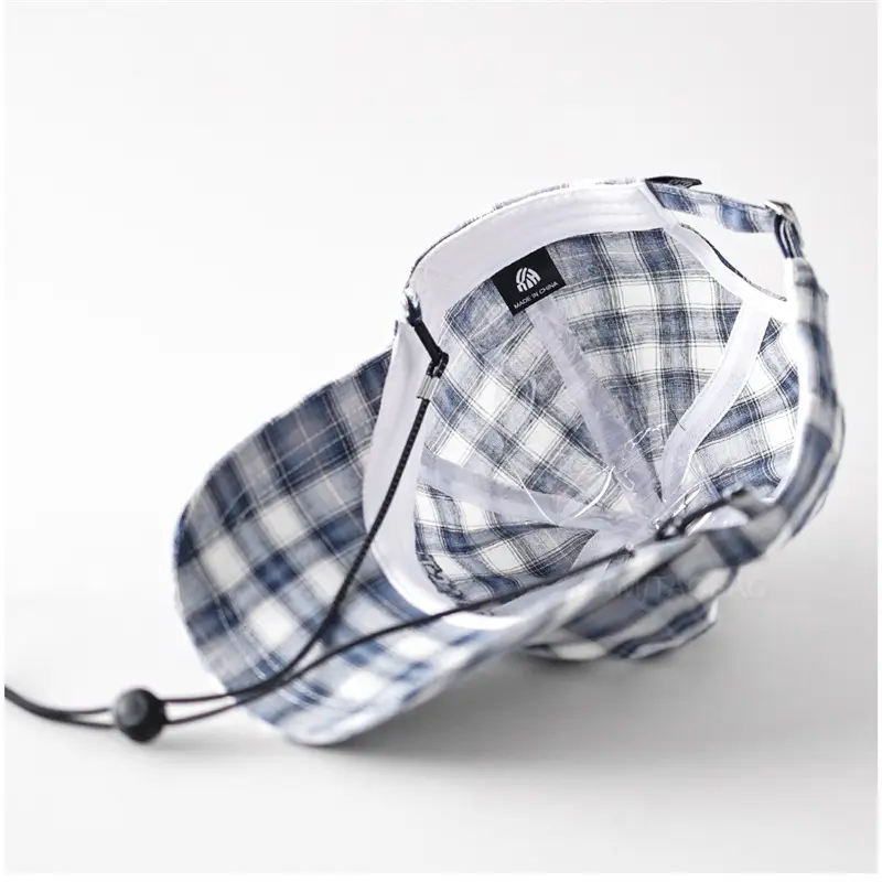 Plaid Windproof Baseball Cap with Letter Embroidery - Image 7