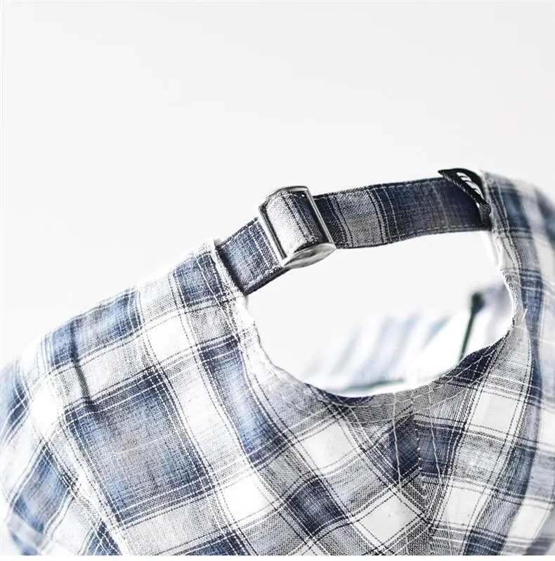 Plaid Windproof Baseball Cap with Letter Embroidery — feature 3