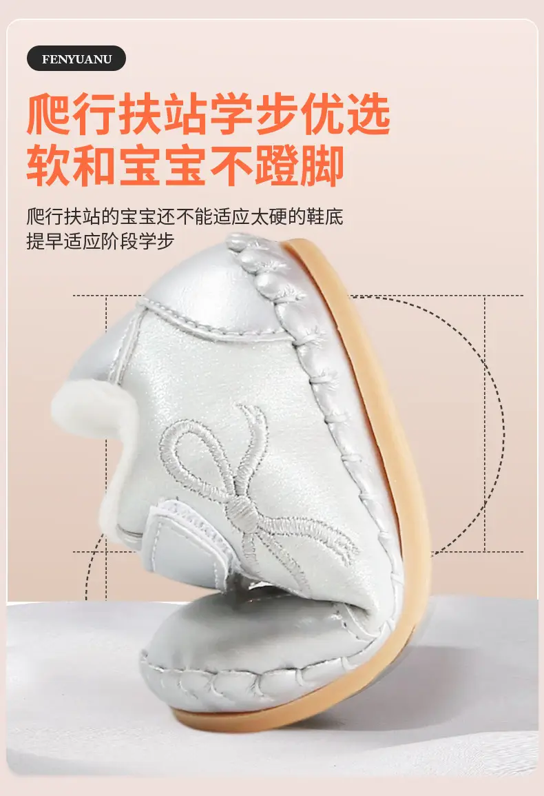 Winter Baby Shoes for Women Soft Fleece Lined Toddler Shoes — feature 18