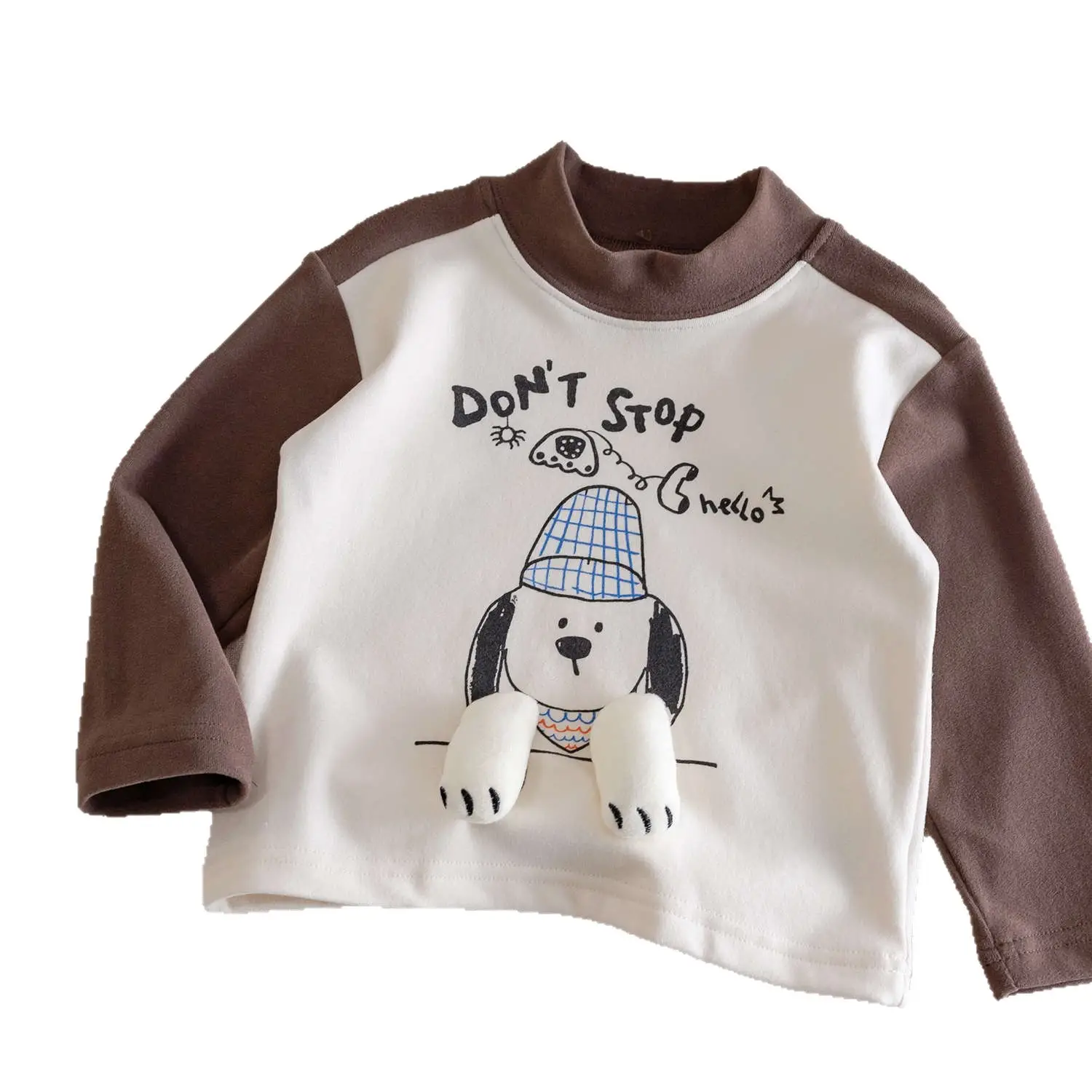 Children's 2025 Long Sleeve T-Shirt Don't Trap Colors Cartoon Bottom - Image 6