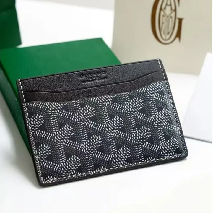 Goyard Card Holder Goyard Men's and Women's Fashion Coin Purse Multi-Functional Card Id Bag Work Clothing Versatile Small Card Holder