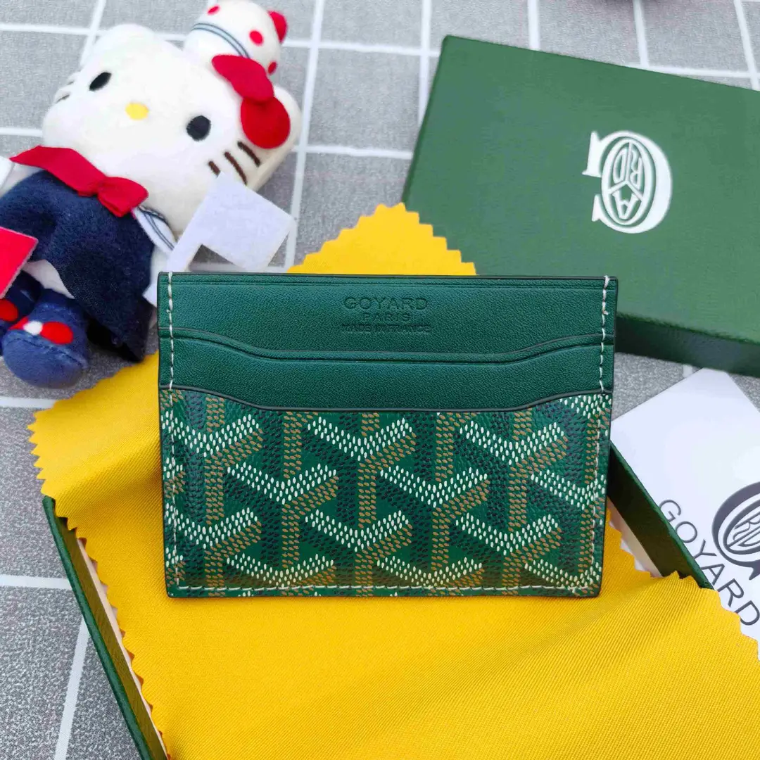Goyard Card Holder Goyard Men's and Women's Fashion Coin Purse Multi-Functional Card Id Bag Work Clothing Versatile Small Card Holder