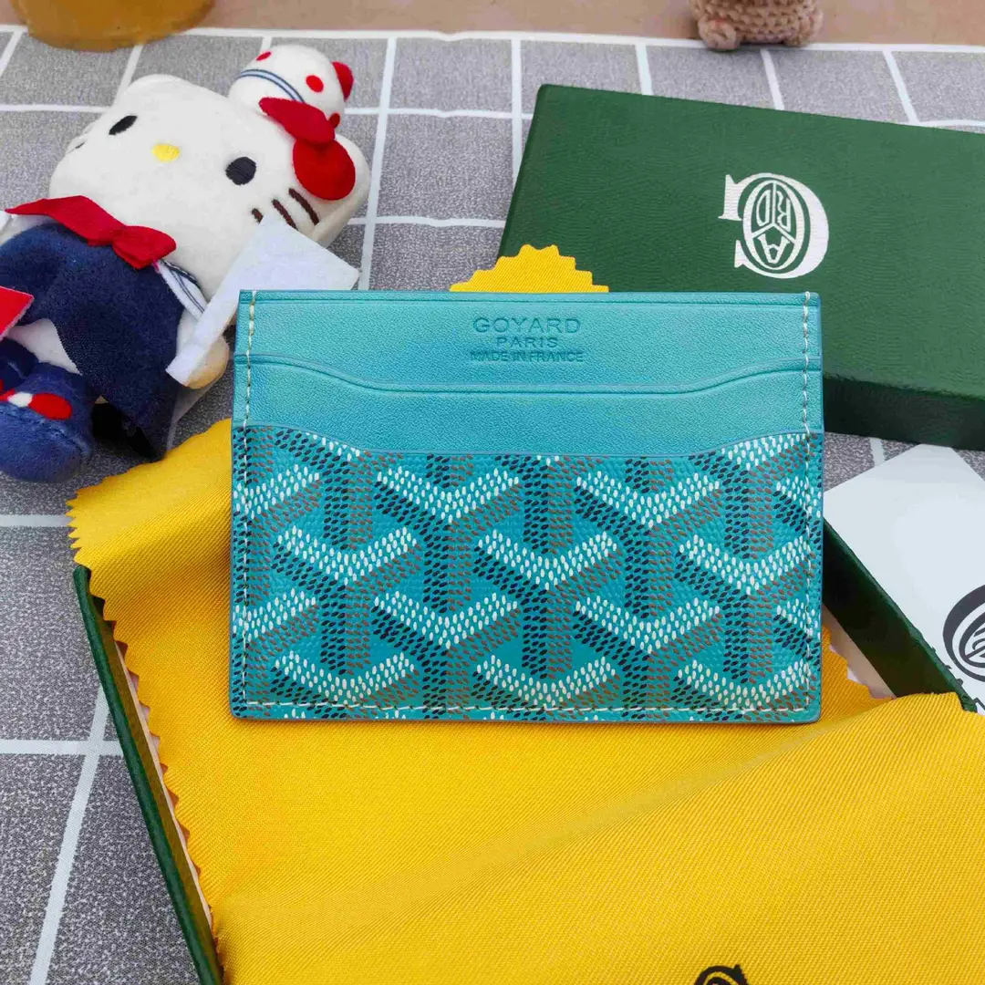 Goyard Card Holder Goyard Men's and Women's Fashion Coin Purse Multi-Functional Card Id Bag Work Clothing Versatile Small Card Holder