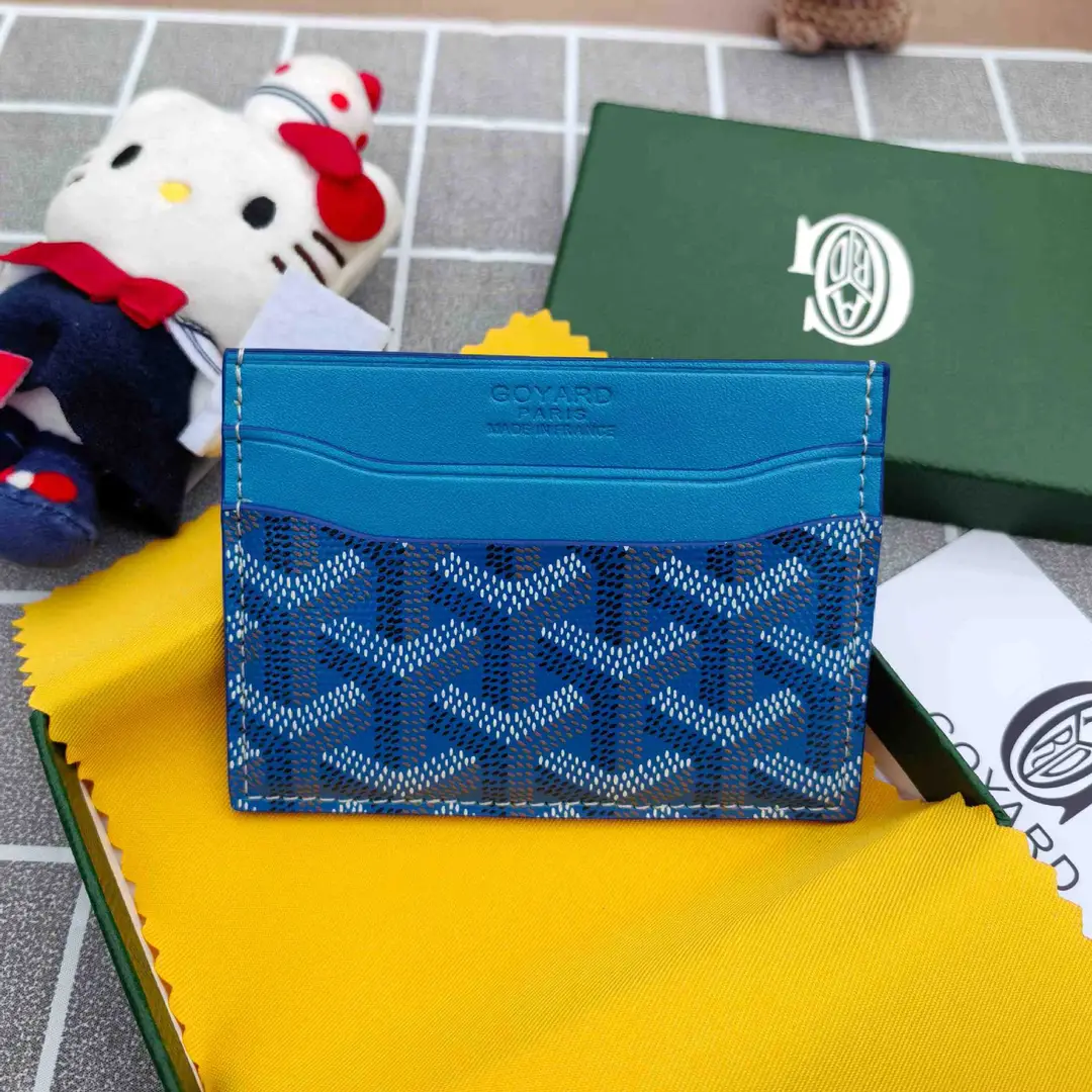 Goyard Card Holder Goyard Men's and Women's Fashion Coin Purse Multi-Functional Card Id Bag Work Clothing Versatile Small Card Holder