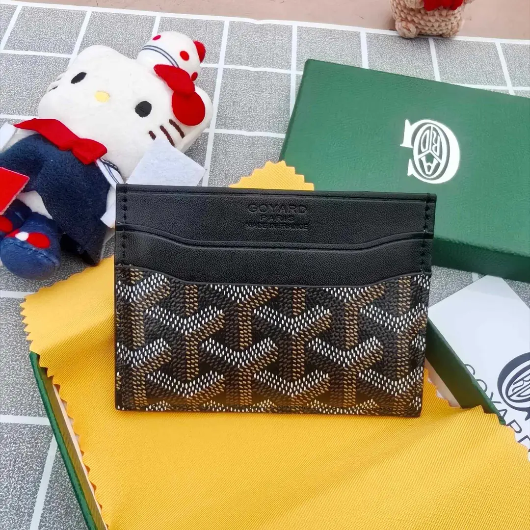 Goyard Card Holder Goyard Men's and Women's Fashion Coin Purse Multi-Functional Card Id Bag Work Clothing Versatile Small Card Holder
