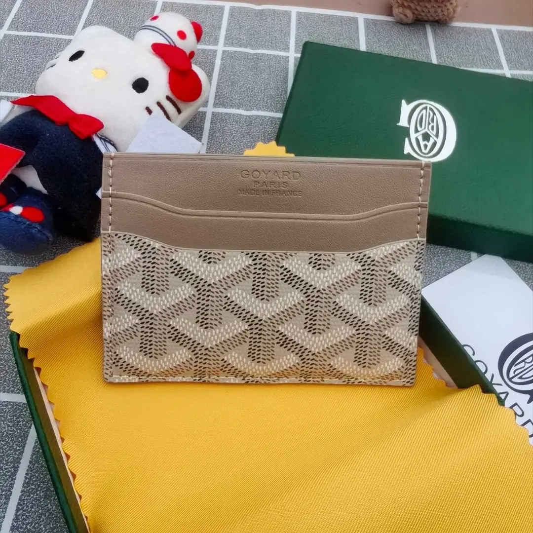 Goyard Card Holder Goyard Men's and Women's Fashion Coin Purse Multi-Functional Card Id Bag Work Clothing Versatile Small Card Holder