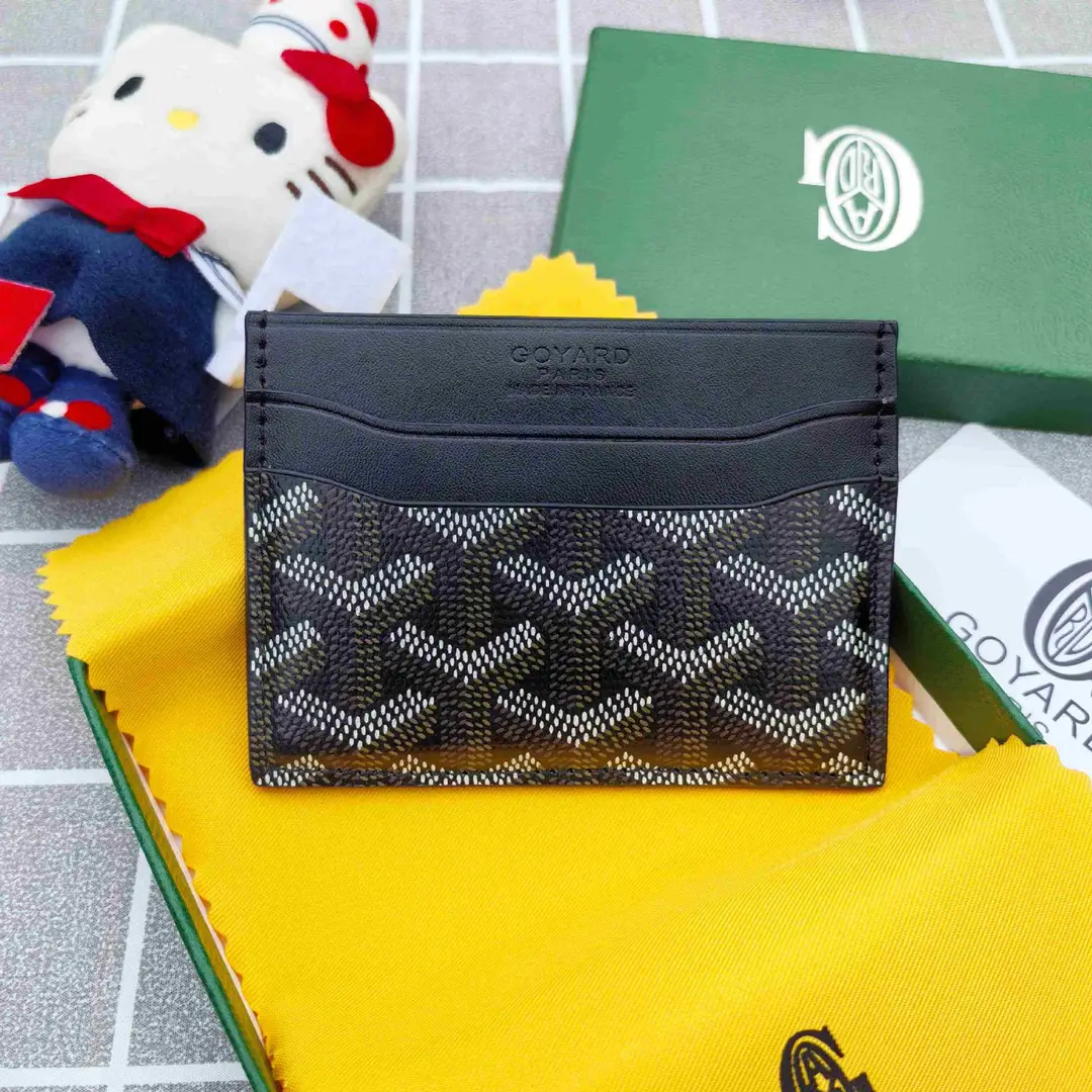 Goyard Card Holder Goyard Men's and Women's Fashion Coin Purse Multi-Functional Card Id Bag Work Clothing Versatile Small Card Holder
