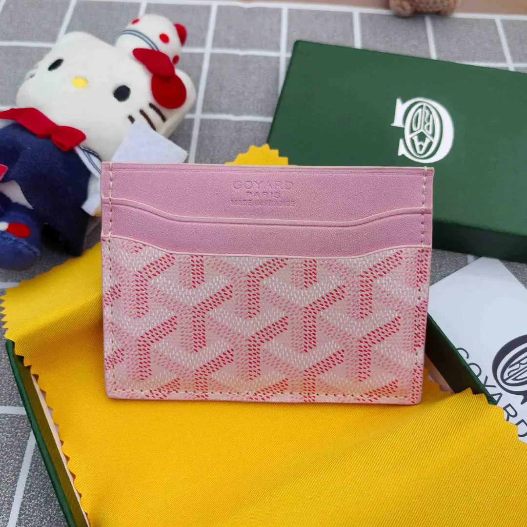 Goyard Card Holder Goyard Men's and Women's Fashion Coin Purse Multi-Functional Card Id Bag Work Clothing Versatile Small Card Holder