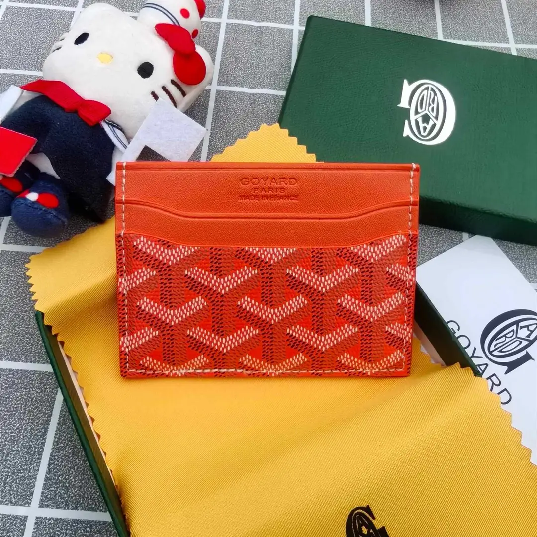 Goyard Card Holder Goyard Men's and Women's Fashion Coin Purse Multi-Functional Card Id Bag Work Clothing Versatile Small Card Holder
