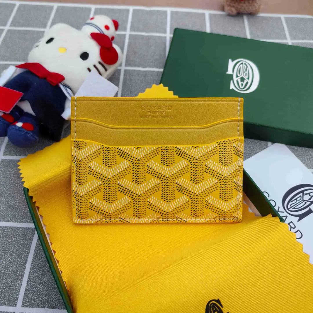 Goyard Card Holder Goyard Men's and Women's Fashion Coin Purse Multi-Functional Card Id Bag Work Clothing Versatile Small Card Holder