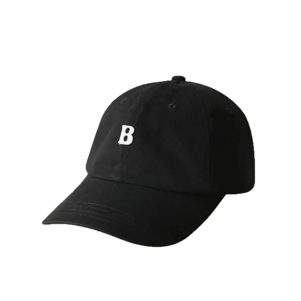 Women Black B Cap Baseball Hat Casual Wear - Image 10