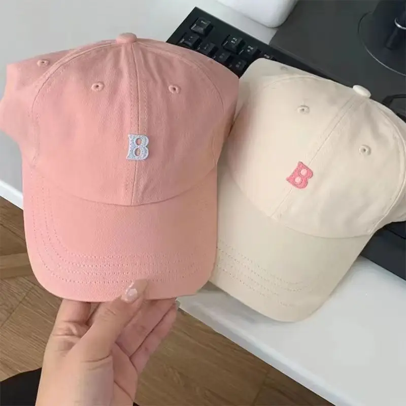 Women Black B Cap Baseball Hat Casual Wear — feature 1