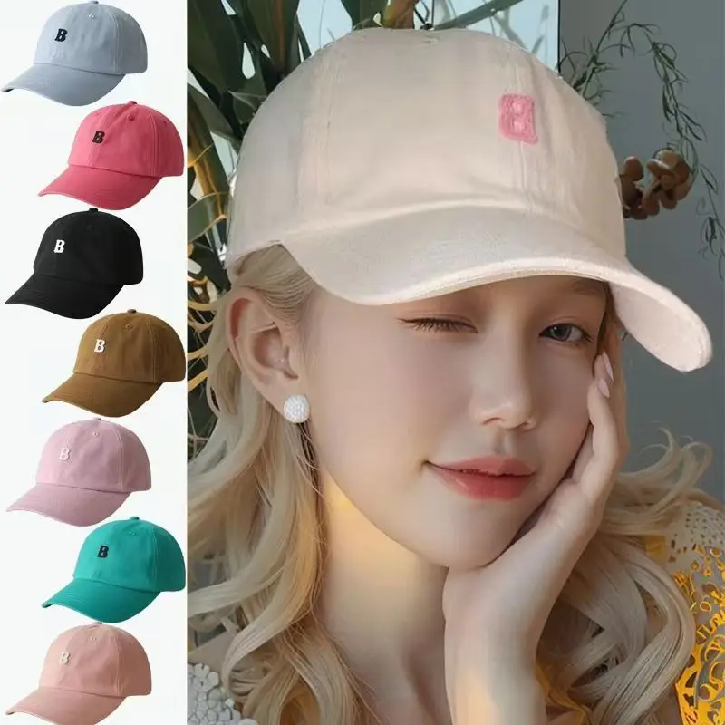 Women Black B Cap Baseball Hat Casual Wear — feature 7