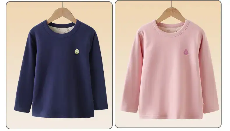 Girls Cotton Quilted T-Shirts Navy Pink White — feature 11