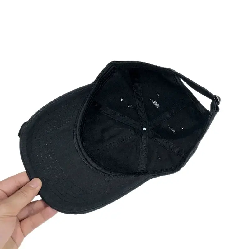 Unisex Distressed Duckbill Cap with Wide Brim Sun Protection - Image 8