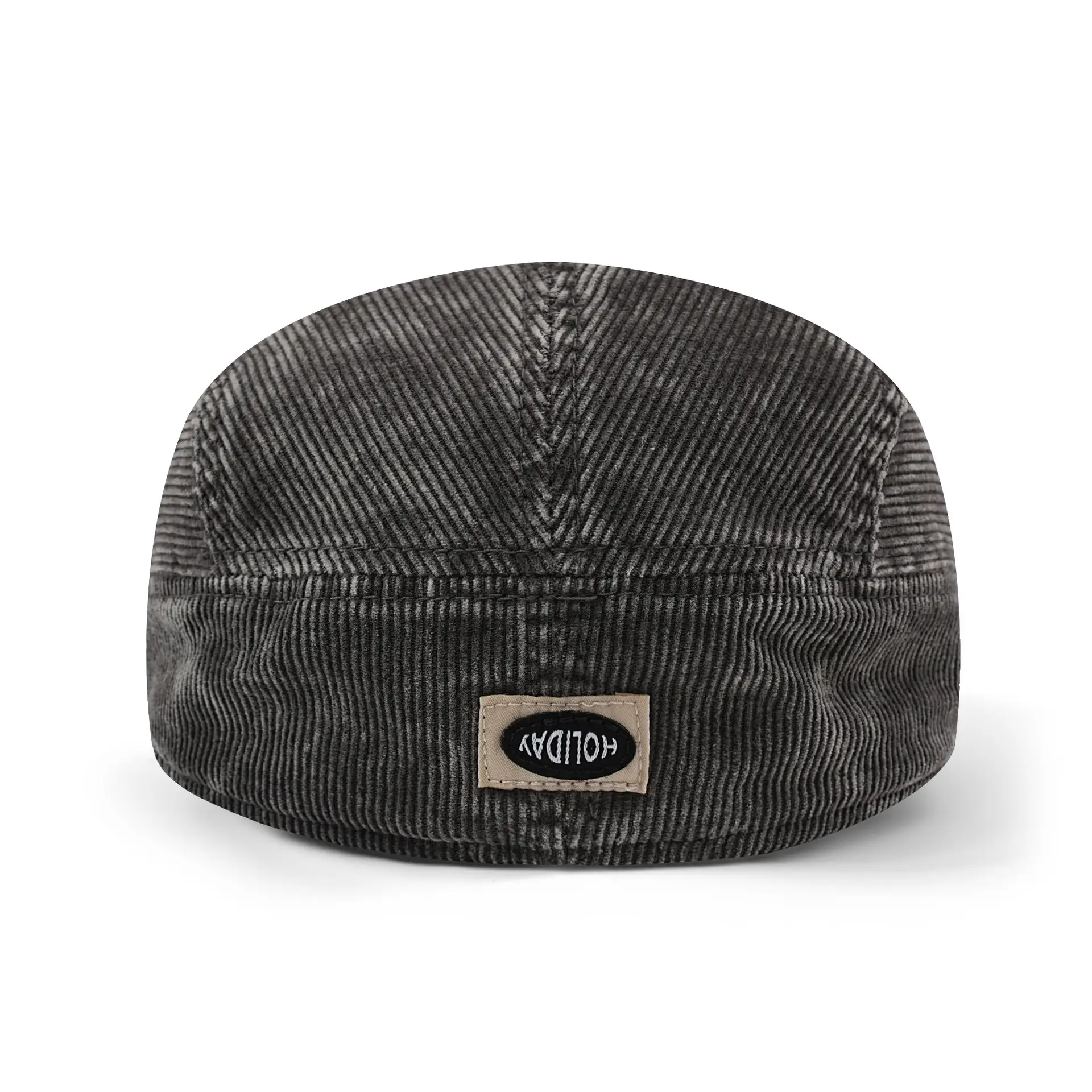 Women Distressed Corduroy Cap with Logo & Tie-Dye Design - Image 4