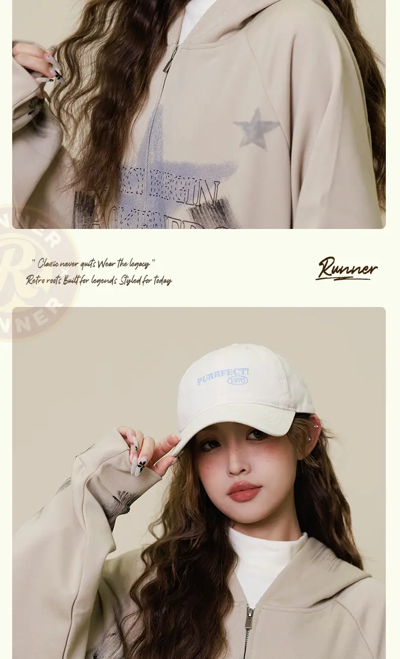 Black 1970 Embroidered Baseball Cap for Women — feature 18