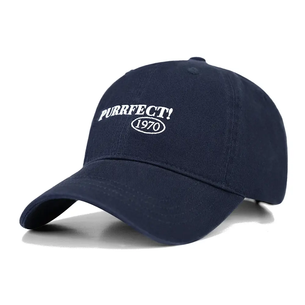 Black 1970 Embroidered Baseball Cap for Women - Image 3