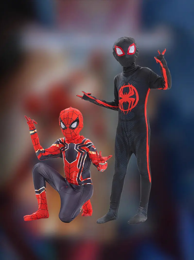 Spider-Man Bodysuit Hero Expedition Adult Cosplay Costume Halloween Children's Miles One-Piece Clothes