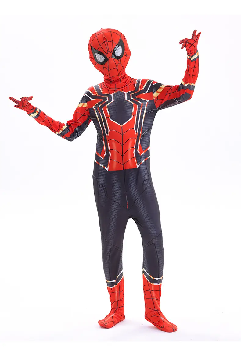Spider-Man Bodysuit Hero Expedition Adult Cosplay Costume Halloween Children's Miles One-Piece Clothes — feature 12