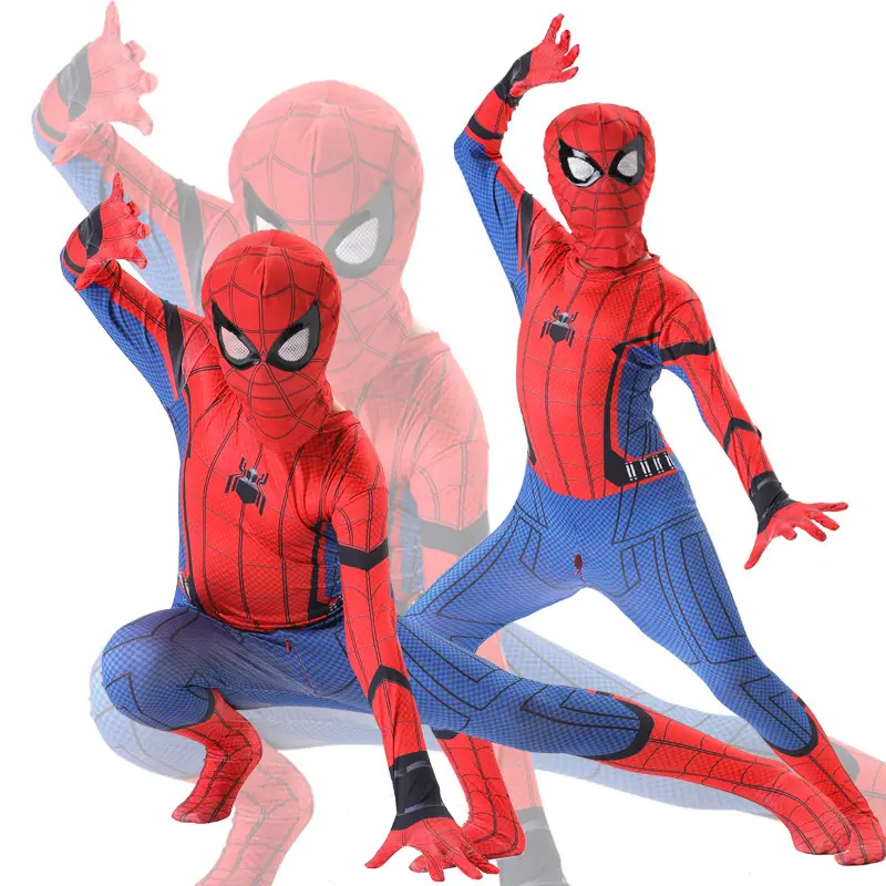 Spider-Man Bodysuit Hero Expedition Adult Cosplay Costume Halloween Children's Miles One-Piece Clothes