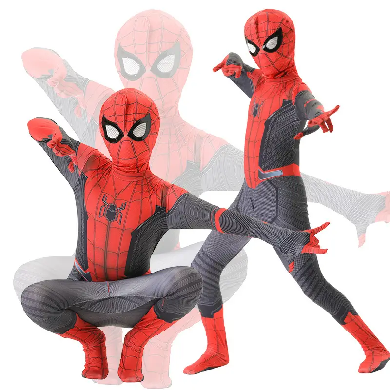 Spider-Man Bodysuit Hero Expedition Adult Cosplay Costume Halloween Children's Miles One-Piece Clothes