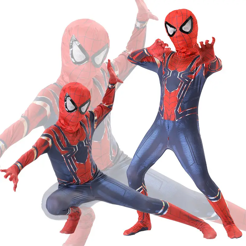 Spider-Man Bodysuit Hero Expedition Adult Cosplay Costume Halloween Children's Miles One-Piece Clothes