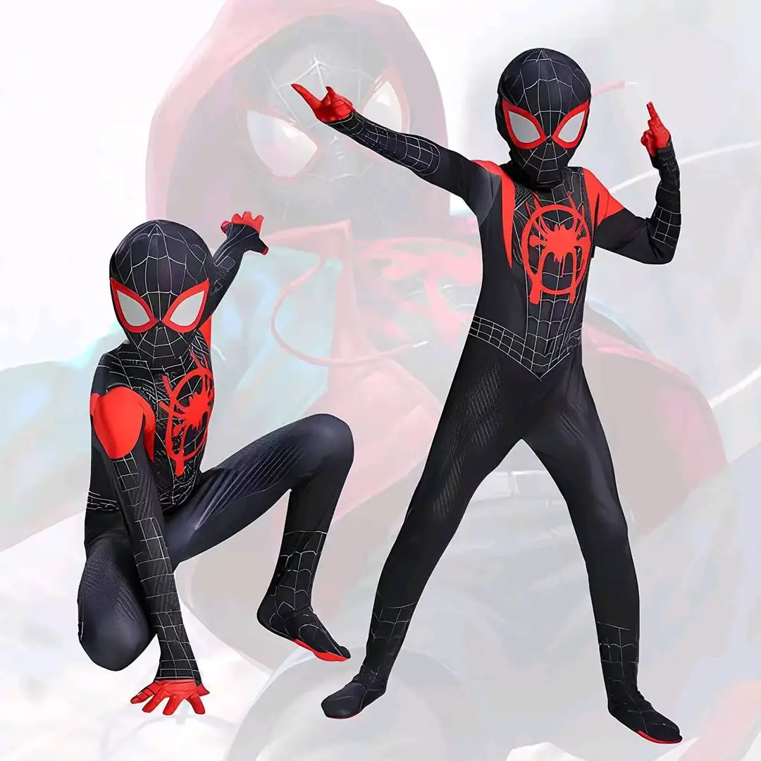 Spider-Man Bodysuit Hero Expedition Adult Cosplay Costume Halloween Children's Miles One-Piece Clothes