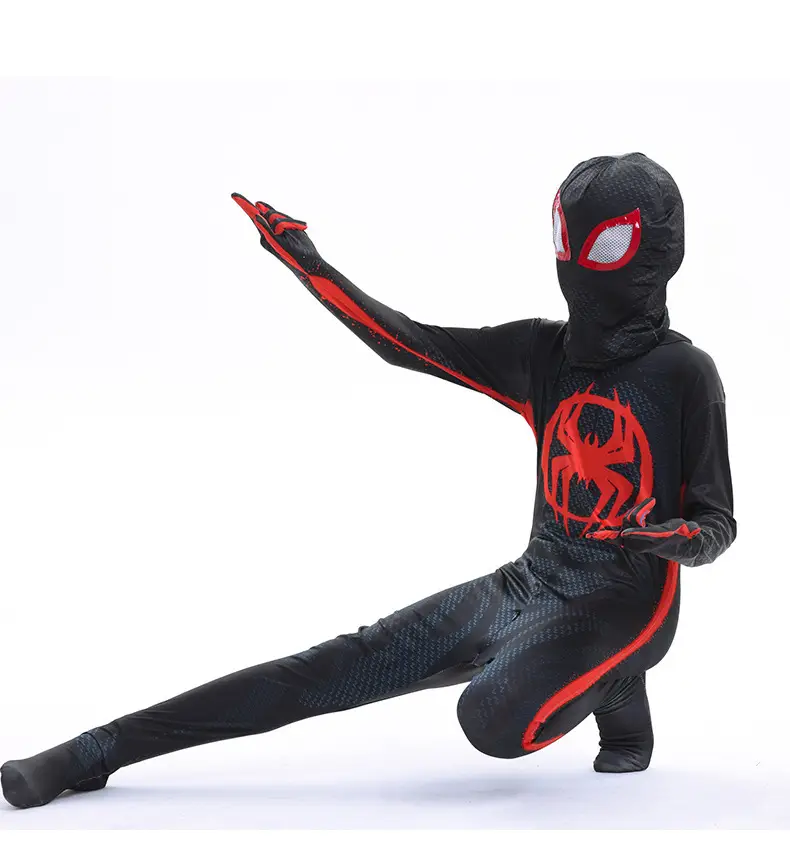 Spider-Man Bodysuit Hero Expedition Adult Cosplay Costume Halloween Children's Miles One-Piece Clothes