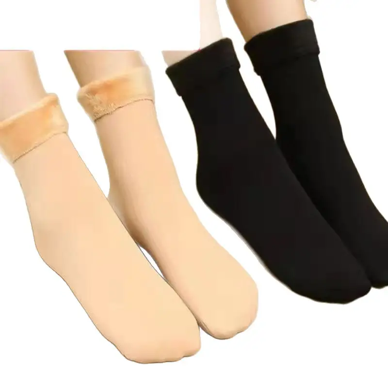 Zhuji Thick Socks, Fleece-Lined Socks for Women, Autumn and Winter Thickened Snow Socks, Anti-Freeze, Warm, Wear-Resistant, Cold-Resistant Floor Socks - Image 2