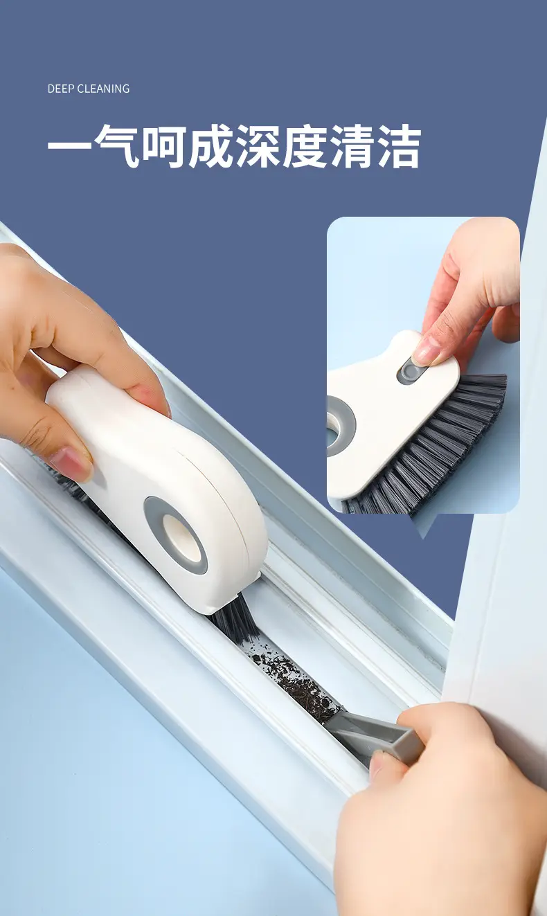 Groove Cleaning Gap Brush Household Multi-Functional Door Gap Dust Cleaning Tool Two-In-One Groove Window Gap Dust Cleaning Brush — feature 6