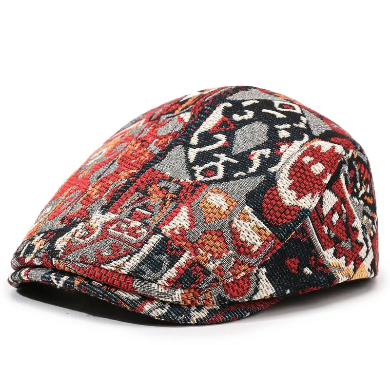 2025 Men Women Geometric Jacquard Baseball Cap Xinjiang Ethnic - Image 2