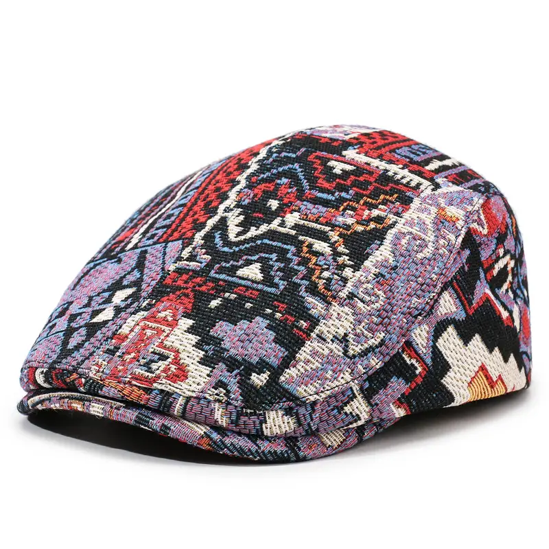 2025 Men Women Geometric Jacquard Baseball Cap Xinjiang Ethnic - Image 3