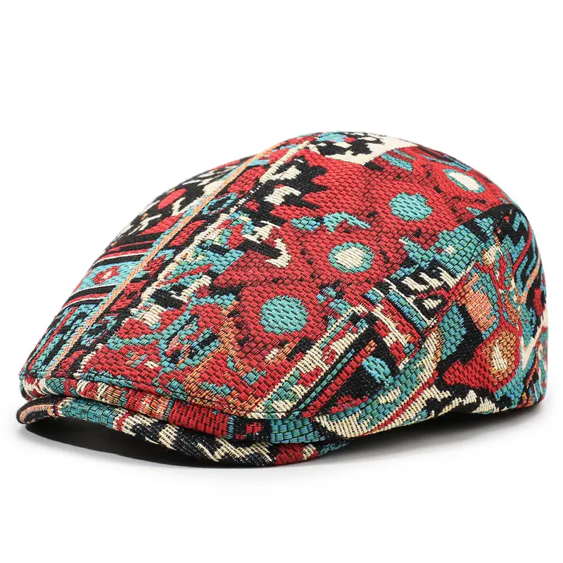 2025 Men Women Geometric Jacquard Baseball Cap Xinjiang Ethnic - Image 4