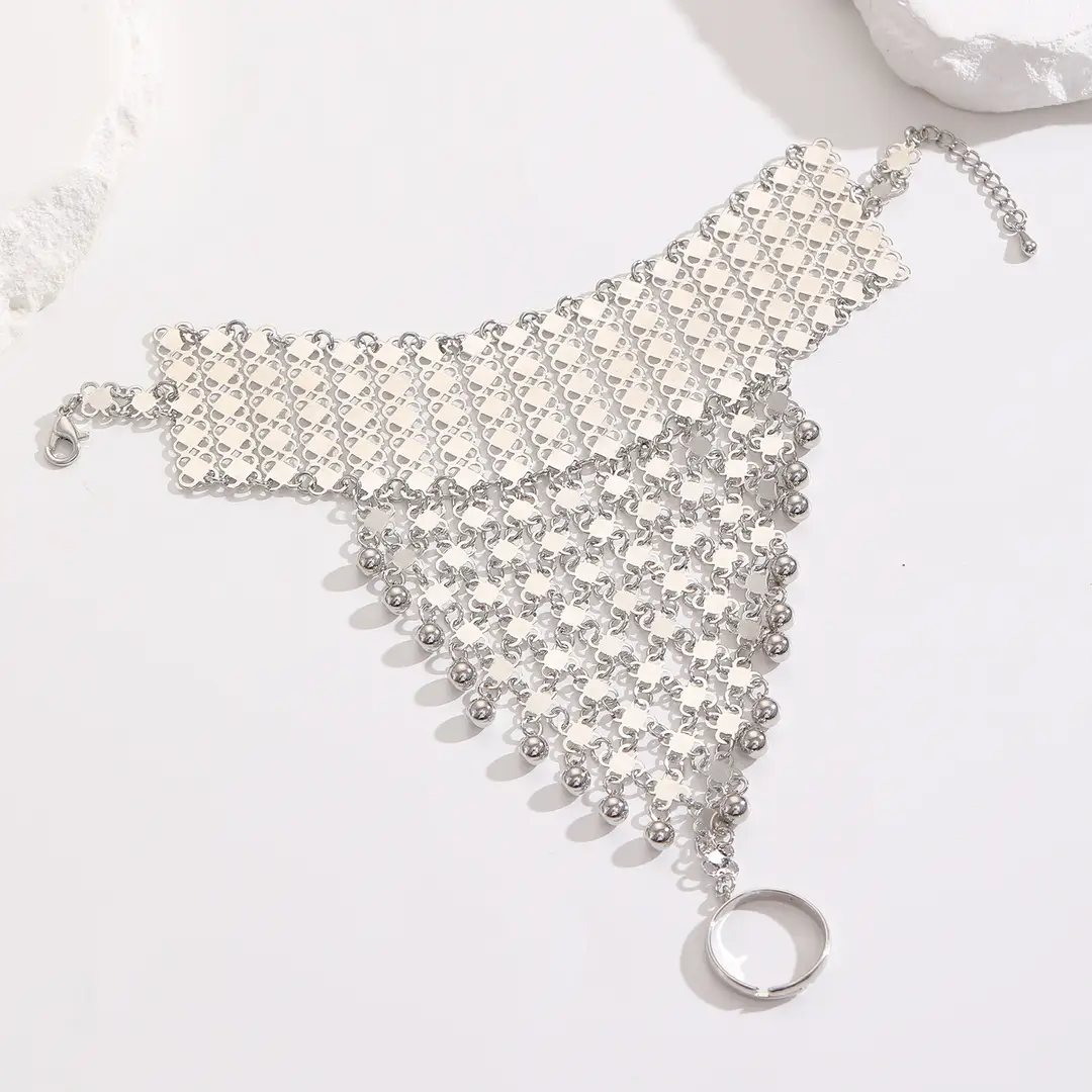 Cross-Border Retro Middle Eastern Ethnic Style Arabic Style Fingerless Bracelet Stage Performance Accessories for Women — feature 24