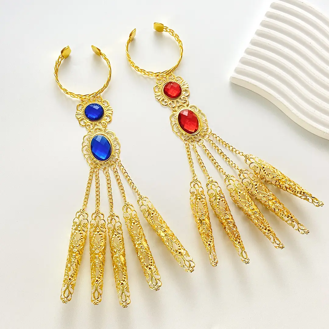 Cross-Border Retro Middle Eastern Ethnic Style Arabic Style Fingerless Bracelet Stage Performance Accessories for Women — feature 27