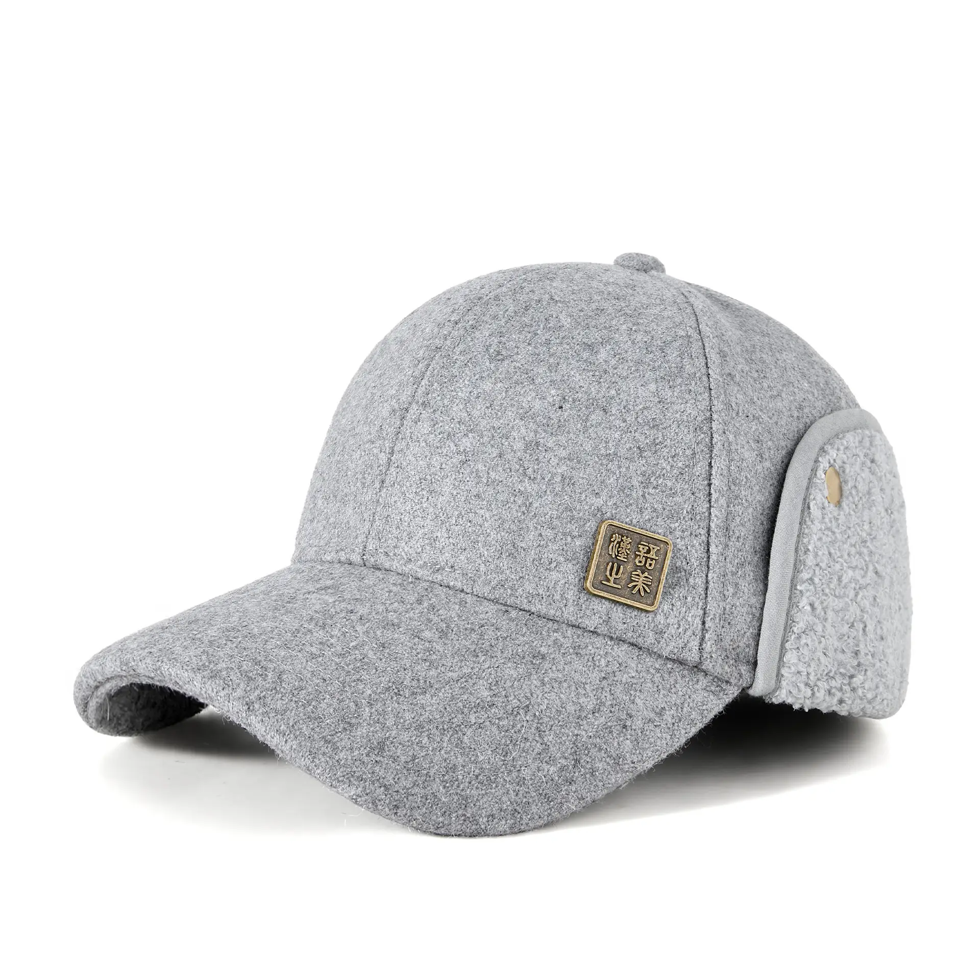 Winter Wool Cap Black Men Women Baseball Style