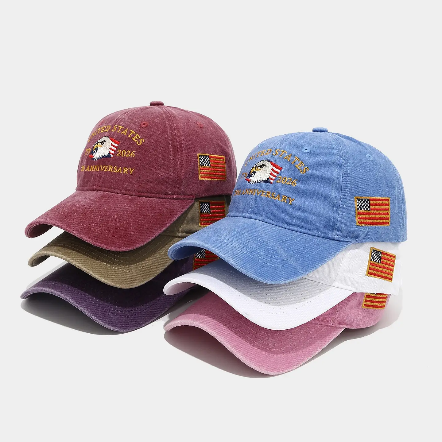 250th Anniversary Embroidered Eagle Cap for Men - Image 27