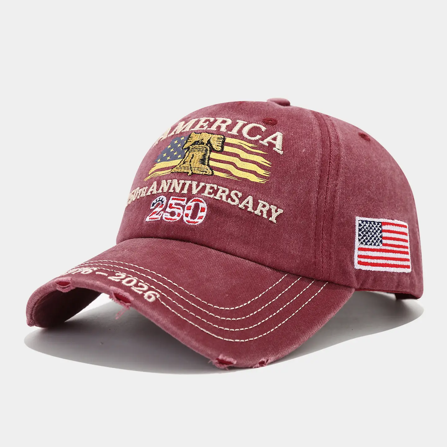 250th Anniversary Embroidered Eagle Cap for Men - Image 15