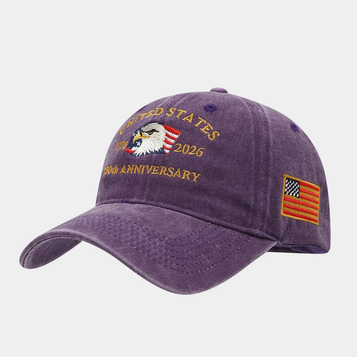 250th Anniversary Embroidered Eagle Cap for Men - Image 8