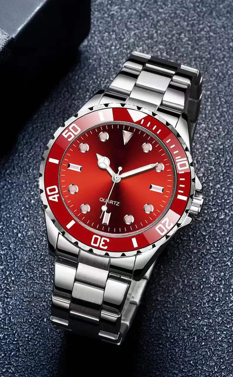 Cross-Border Men's Watch Men's Quartz Watch Steel Belt Douyin Live Broadcast New Watch Manufacturer Dropshipping — feature 3