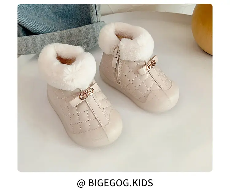 Velvet Baby Snow Boots Warm Winter Toddler Shoes — feature 12