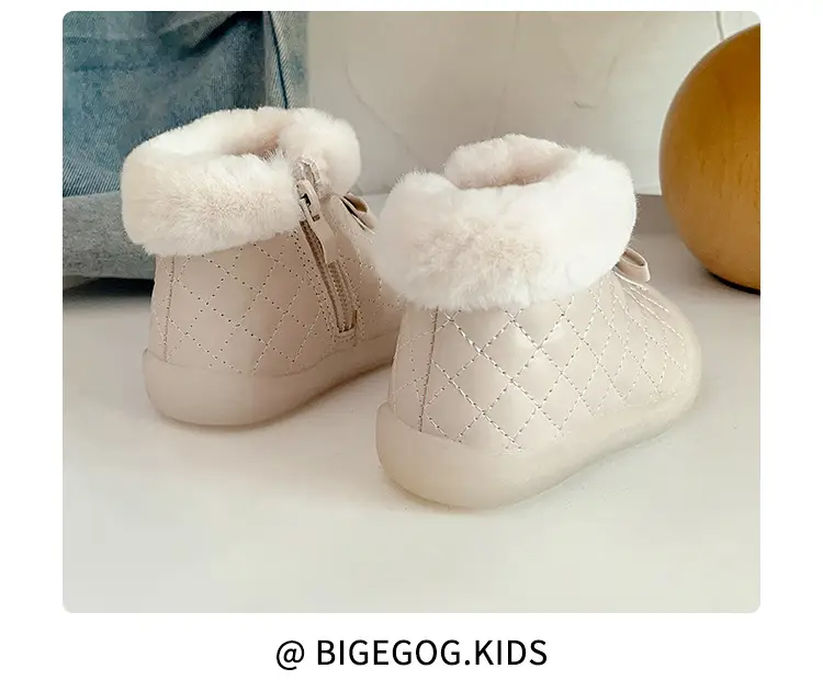 Velvet Baby Snow Boots Warm Winter Toddler Shoes — feature 13