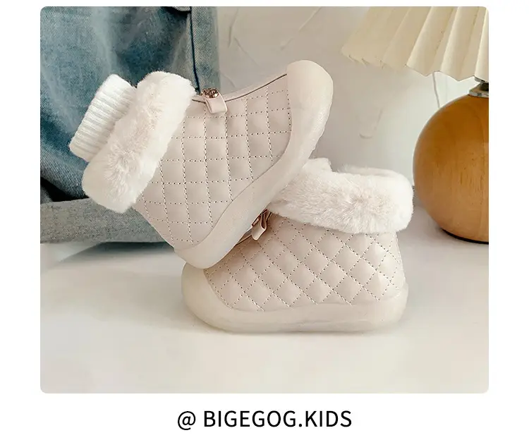 Velvet Baby Snow Boots Warm Winter Toddler Shoes — feature 15